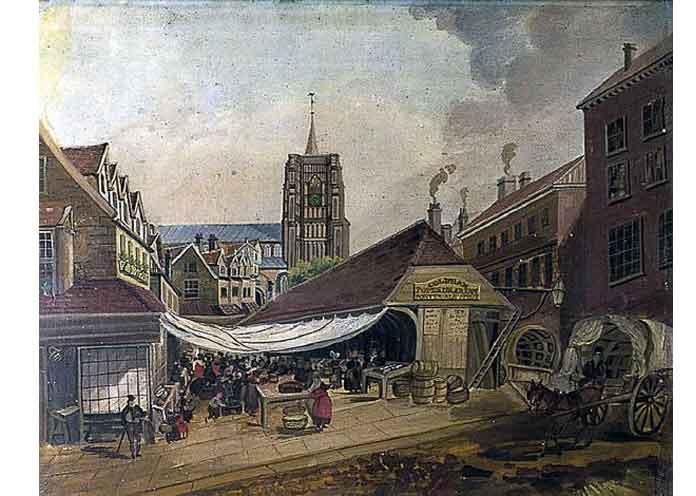 Old Fish Market Norwich. Hodgson