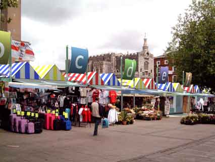 Norwich market half complete