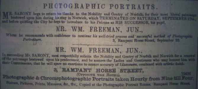 newspaper advert