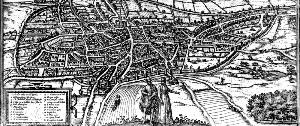 Braun and Hogenbergs Hoefnagles plan 1581